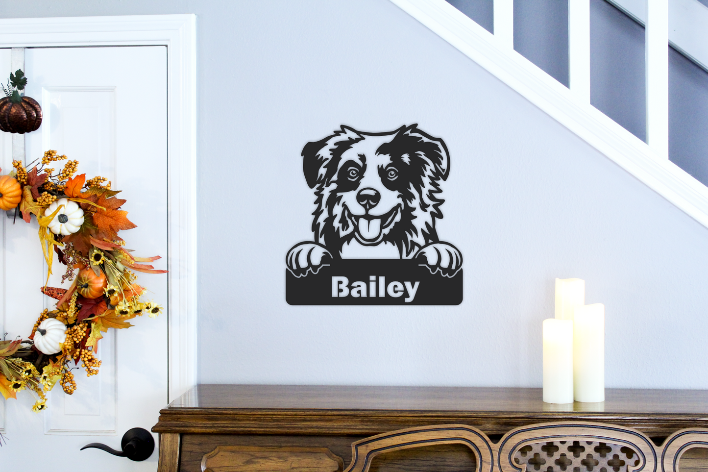 Personalized Dog Name Sign - Steel Sign