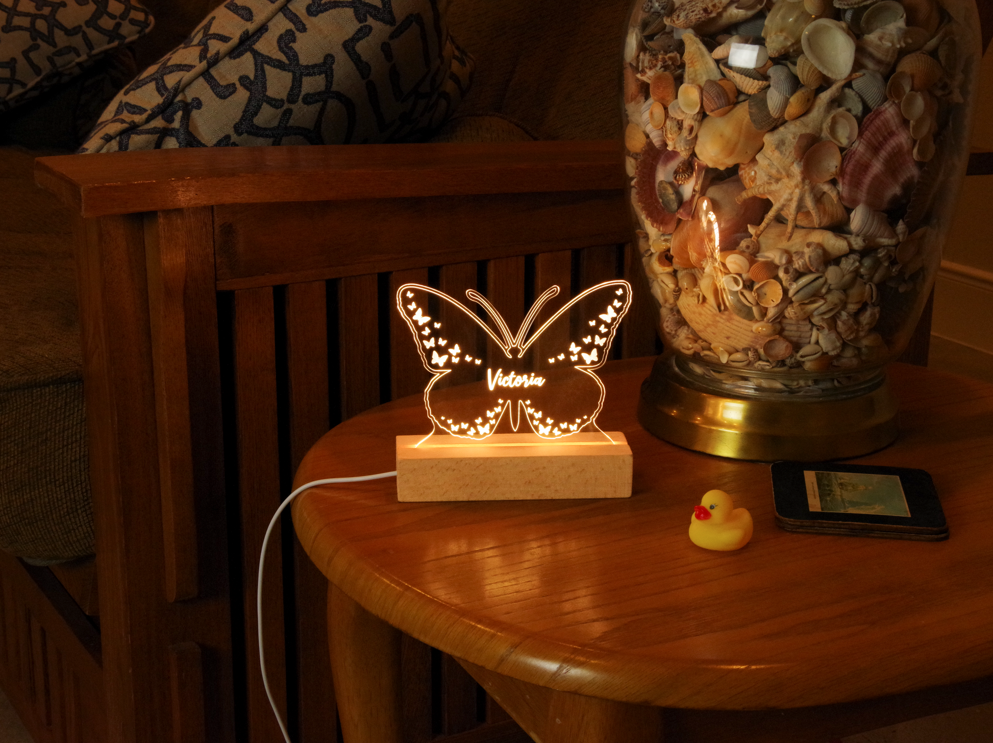 Night Light Personalized Butterfly Acrylic Light up Sign