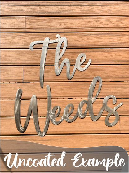 Custom Name Sign - Steel Sign