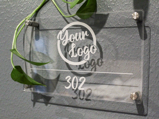 Office Wall Sign - Laser Engraved Acrylic