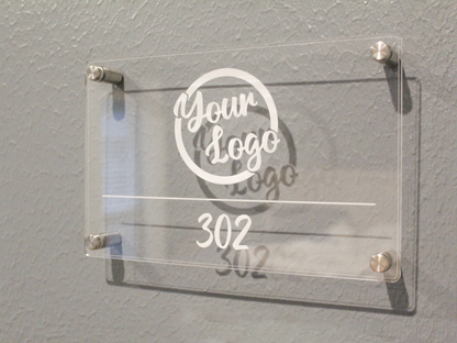 Office Wall Sign - Laser Engraved Acrylic