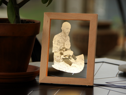 Personalized Photo Engraved Acrylic Light Up Frame