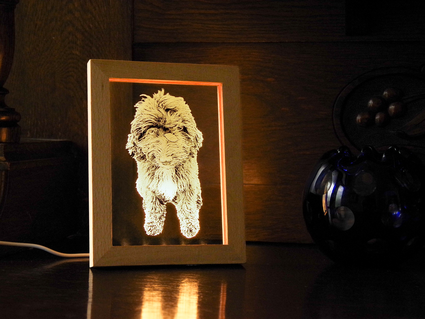 Personalized Photo Engraved Acrylic Light Up Frame