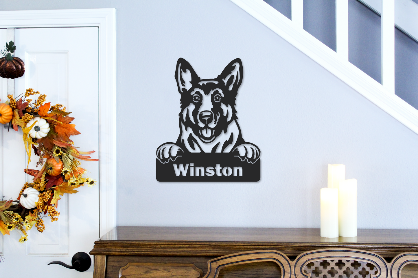 Personalized Dog Name Sign - Steel Sign