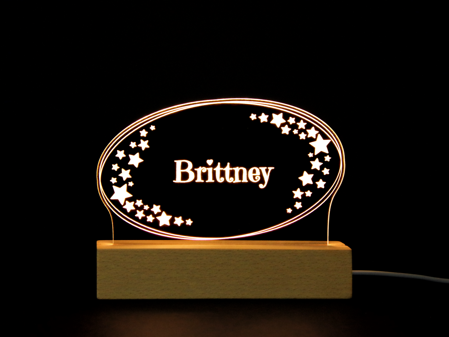 Personalized Starry Night Acrylic Light up Sign