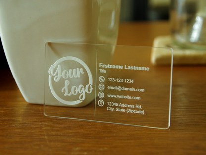 Business Cards - Laser Engraved Acrylic