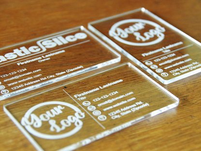 Business Cards - Laser Engraved Acrylic