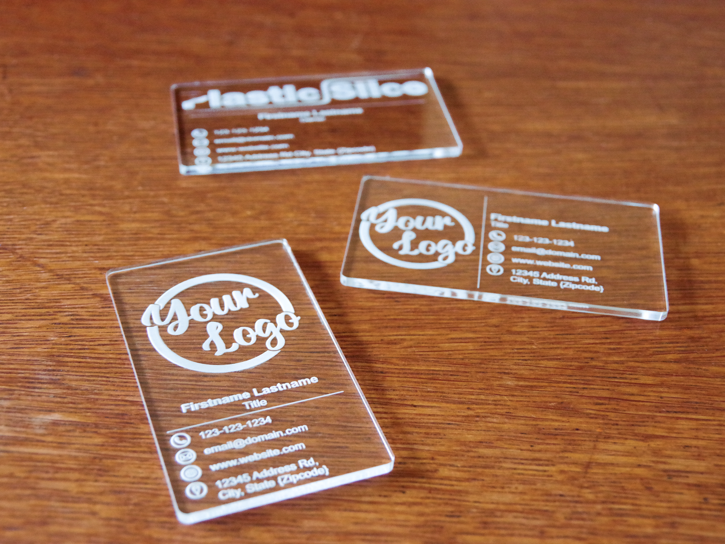 Business Cards - Laser Engraved Acrylic