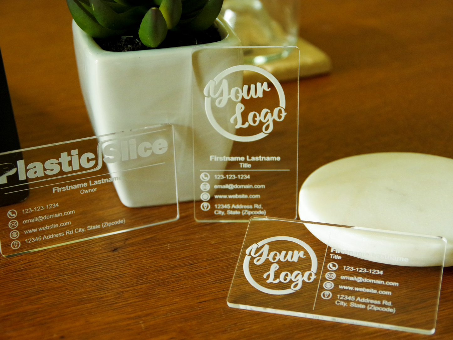 Business Cards - Laser Engraved Acrylic