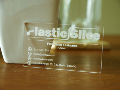 Business Cards - Laser Engraved Acrylic